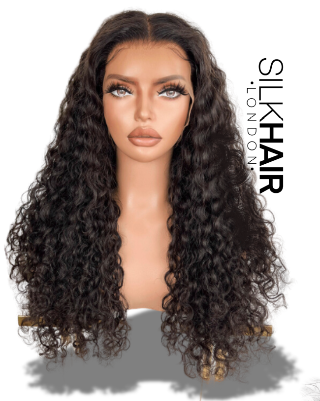 20” classic curly Glueless ready to wear premium Indian wig